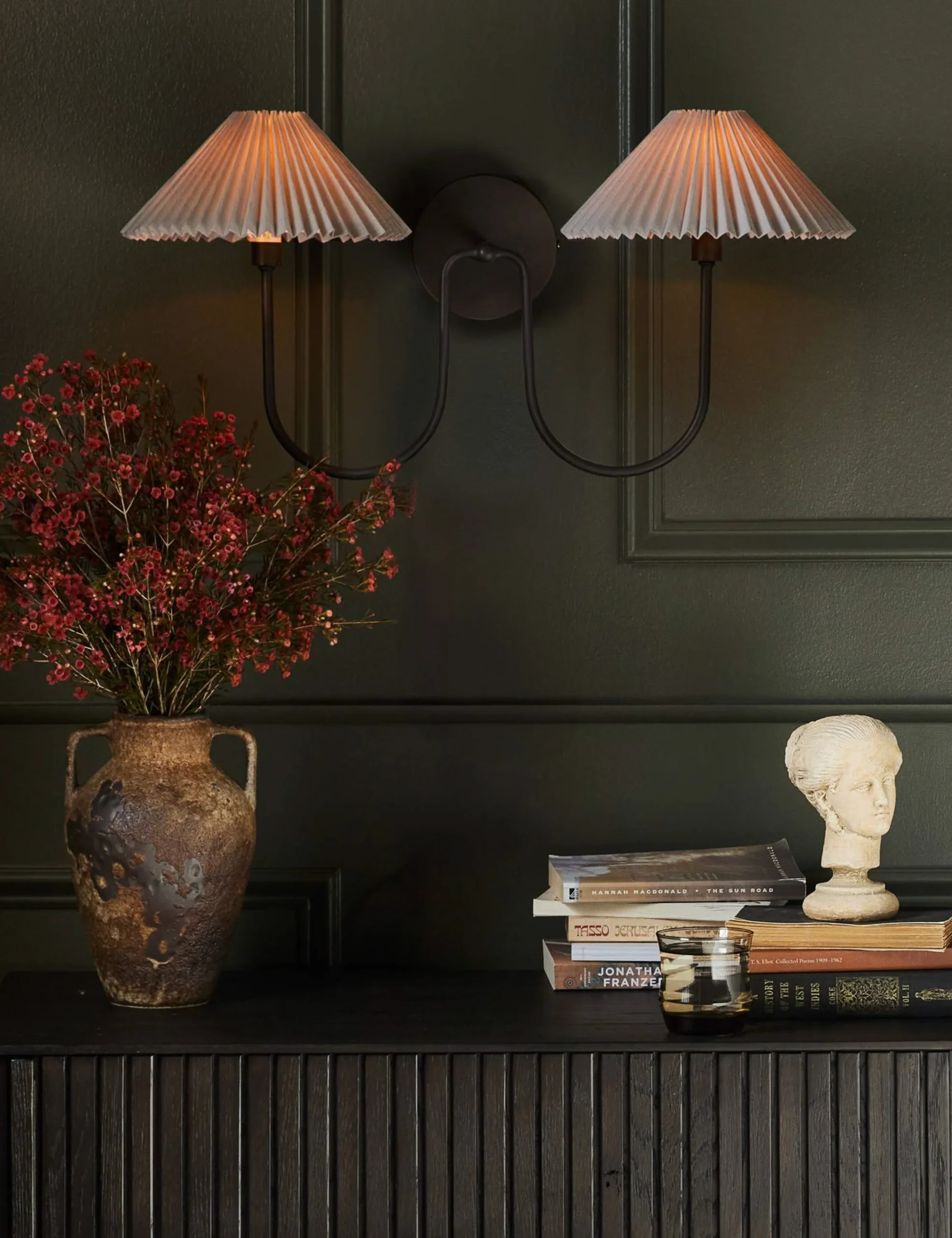 McVea Double Sconce Modern Wall Lighting Fixture for Bathroom, Bedroom, or Hallway - Image 2